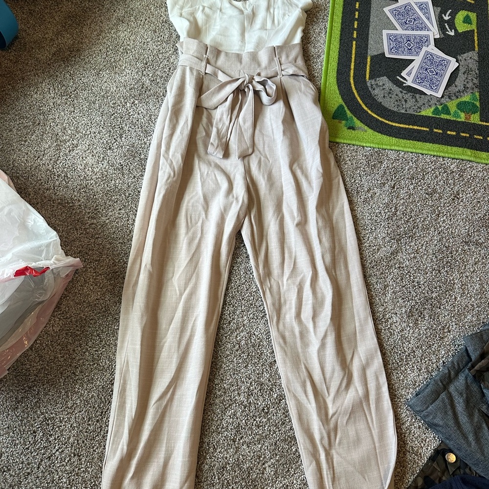 Elegant Cream Jumpsuit